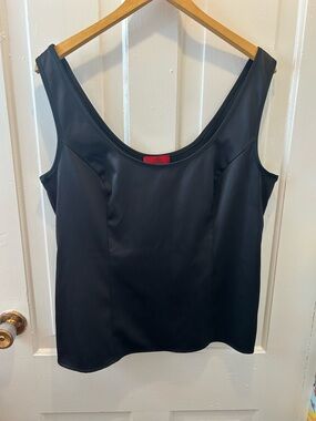JS Collections Black Scoop Neck Tank Top